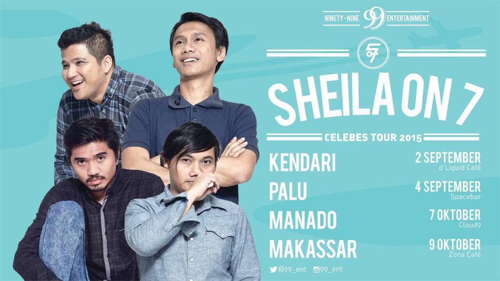 Jadwal <a href="/sheilaon7/">Sheila On 7</a> di #CelebesTour2015 || More info: <a href="/99_ent/">Ninety Nine Ent</a>