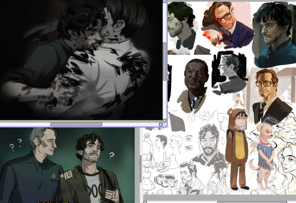 doodling out my pain from tv night this week 