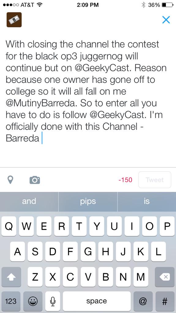 ZombiesInformer's tweet photo. To all entered in the contest must read and follow @GeekyCast everyone following is entered http://t.co/3AKy5re68w