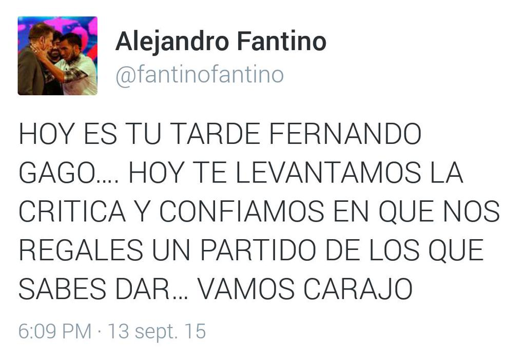 cristianivic's tweet photo. ¿Ya hablamos de la desesperación de Fantino por borrar tuits y no quedar como la nueva mufa nacional? 
#Superclásico http://t.co/xtqfxR6a3U