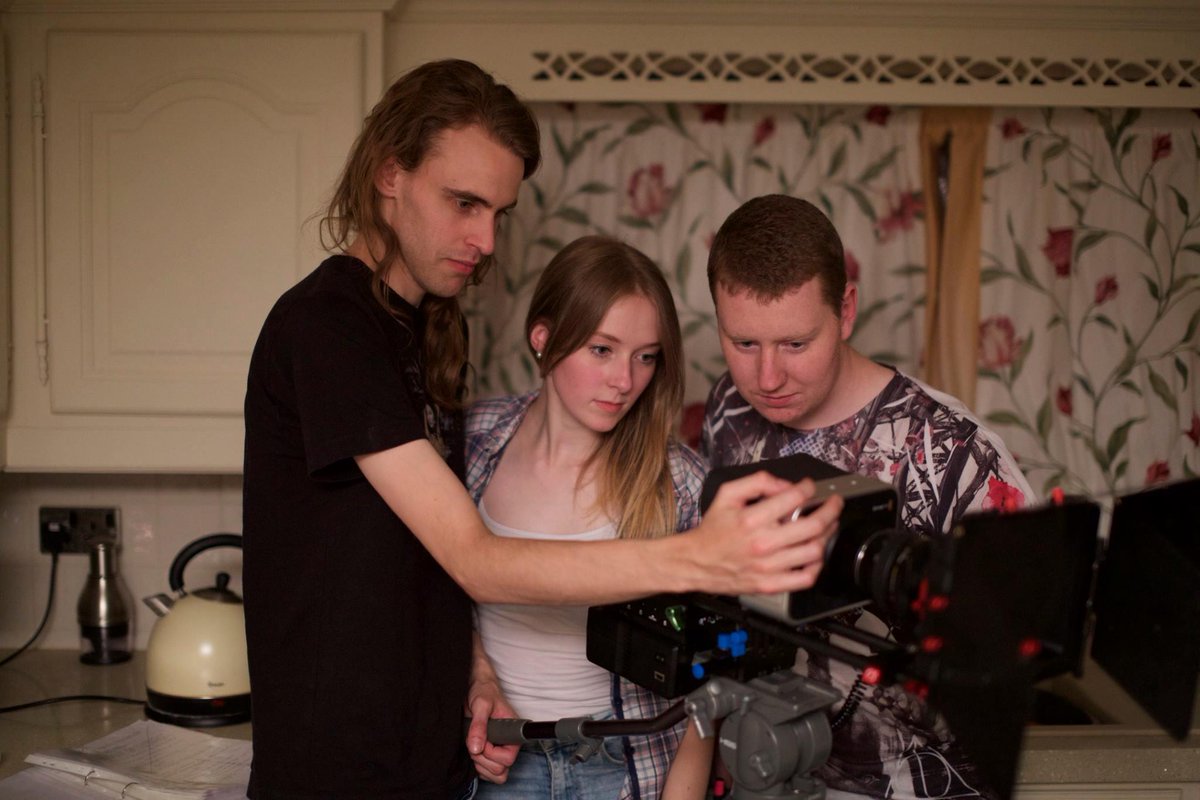 JamesCrowFilm's tweet photo. On set @LastDragonUK with my production designer @Louisa_Leach and co-cinematographer @Sam__Creamer #HouseOfSalemFilm http://t.co/79aBKjgpmD