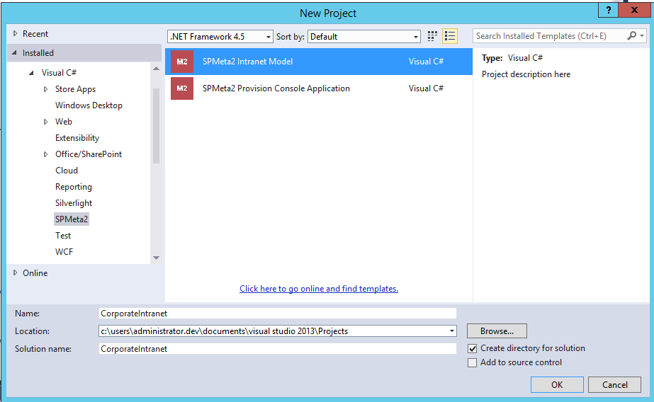 spmeta2's tweet image. #SPMeta2 now has consistent and well-structured #VisualStudio templates. Writing docs now #Office365Dev #SharePoint