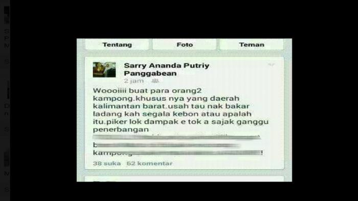 PontianakFM's tweet photo. Sary Pemilik Akun FB Ini Terancam Dijerat UU ITE
http://t.co/rucH5JEfl3 http://t.co/Jbsbz7zs4V