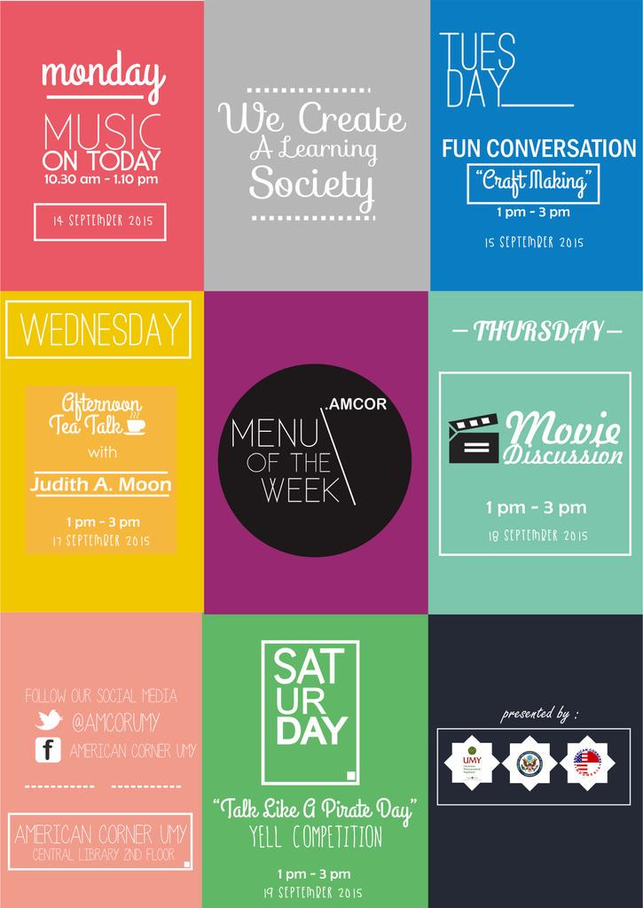 Selamat siang, Sahabat Amcor. This is our menu of the week #AyoKeAmcorUMY :D | <a href="/UMYogya/">UMY</a> <a href="/usembassyjkt/">U.S. Embassy Jakarta</a> <a href="/atamerica/">@america</a>