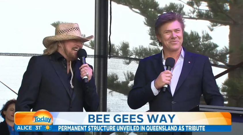 TheTodayShow's tweet image. .@RichardWilkins got jive talking with Bee Gees legend @GibbBarry 9jumpin.com.au/show/today/vid… #Today9