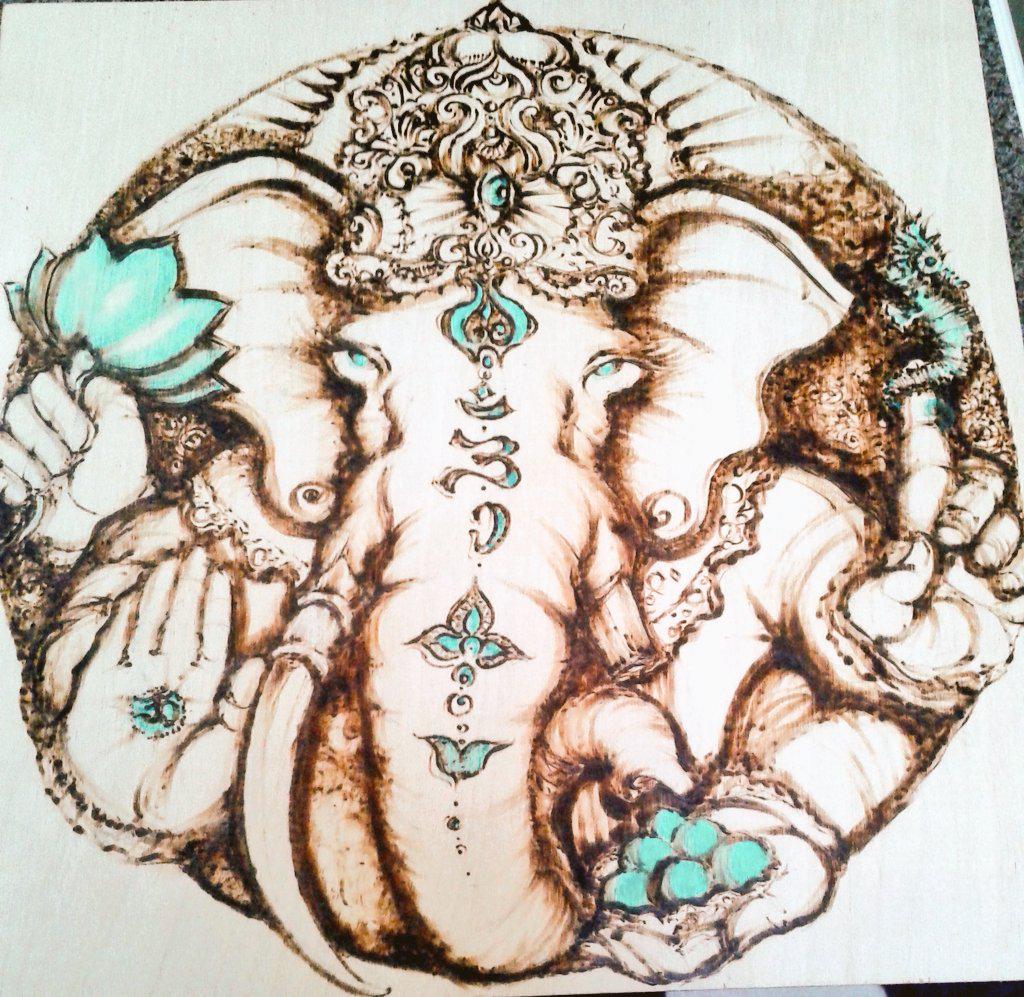 kankreate's tweet photo. #Ganesh #removerofobsticles #easternart #hindu #deity #linoblock #prints #ricksalasart #beautiful #art #sfbayarea http://t.co/qbATUr34vE