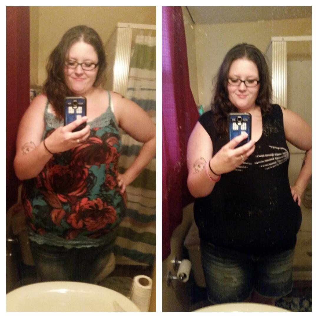 ashmuster's tweet photo. Down 5 lbs since last week. Teal shirt don't do it justice #beatingpcos http://t.co/DC5t2cu9O7