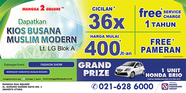 Segera miliki kios busana muslim dengan harga terbaik..Stock Terbatas