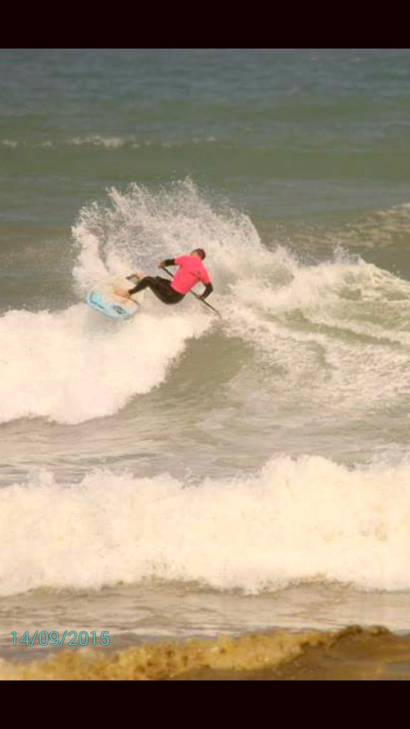 JustinBing's tweet photo. What a fun event at the #TMCLASSIC yesterday. Stoked with my win! @TigersMilkZA @CorebanSUP @OverboardAfrica http://t.co/XEIzPobGHg