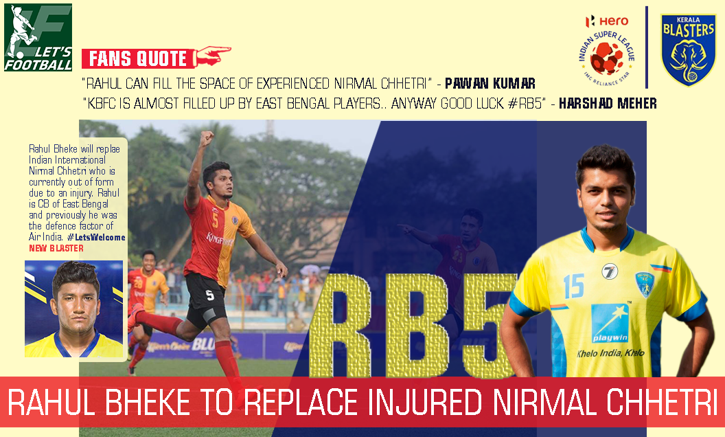 Lets_Football_'s tweet photo. @RahulBheke Welcome to @KBFCOfficial #makesomenoise for RB http://t.co/QHdYZwFLTj