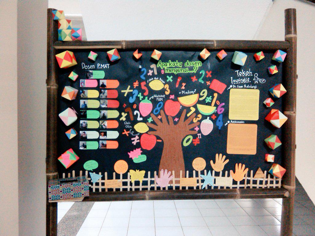 Mading kita sudah terbit nih! Ayo foto dgn mading HMPS PMat lalu tag ke twitter atau instagram kita @ hmpspmat_usd 😉😄