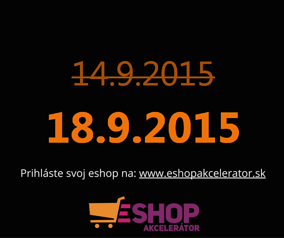 eshopsutaz's tweet image. Požiadali ste nás a my sme vyhoveli!
Predlžujeme termín prihlasovania do piatku 18.9. 9:00. Eshopy, hláste sa ďalej.