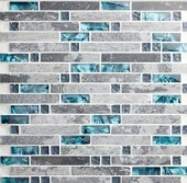 Your #MosaicMonday inspiration is this beautiful grey and teal combination. What stunning #designs have you seen?