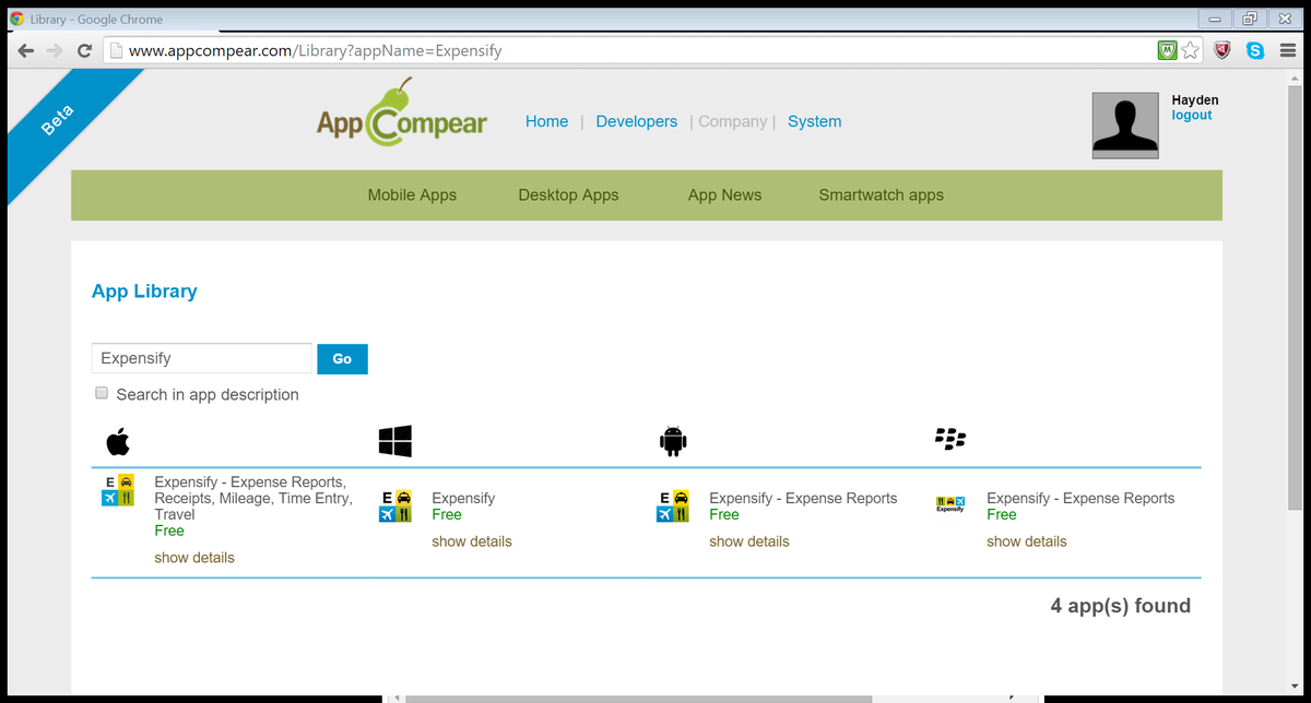 AppCompear tweet picture