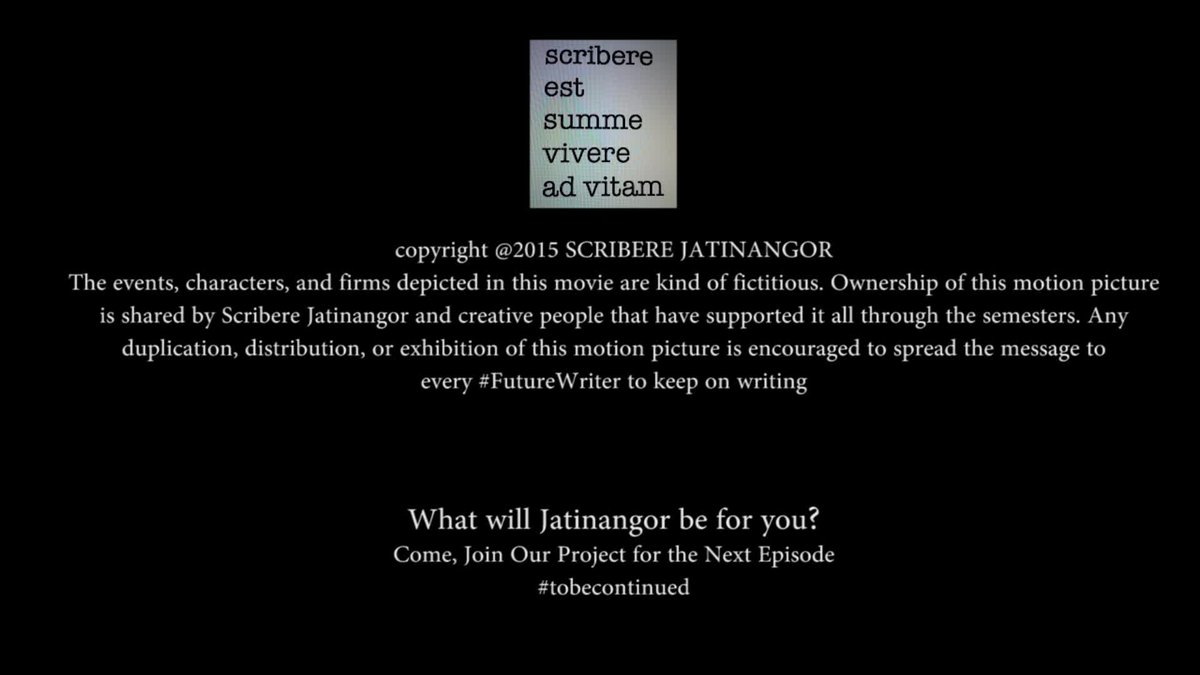 ScribereJtr's tweet photo. "What is Jatinangor for you?" Trailer: https://t.co/HKMPr5RI2w. To be continued... in October '15. cc: @cuckoofeb http://t.co/wpbKAOjZxJ
