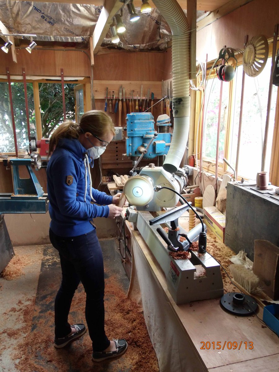 GGT_SWAY's tweet photo. @ribbonprojects Will added some of his creative flair to his wood turned bowl, first class pupil !!!! http://t.co/PJIqxquwde