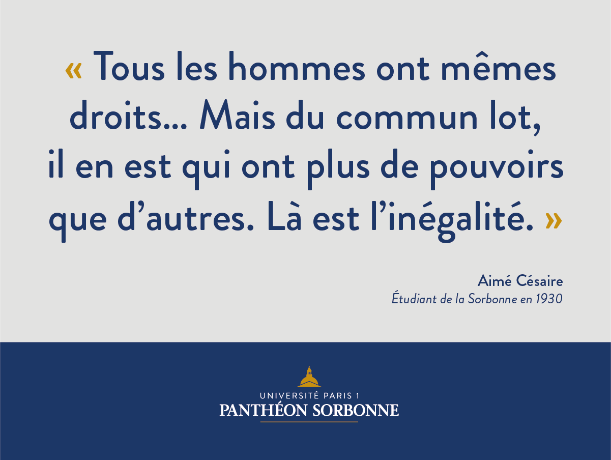 Universite Paris 1 Pantheon Sorbonne Citation De La Semaine Aime Cesaire Poete Et Homme Politique Francais Etudia Plusieurs Annees A La Sorbonne Http T Co Xbziwjajkr Twitter