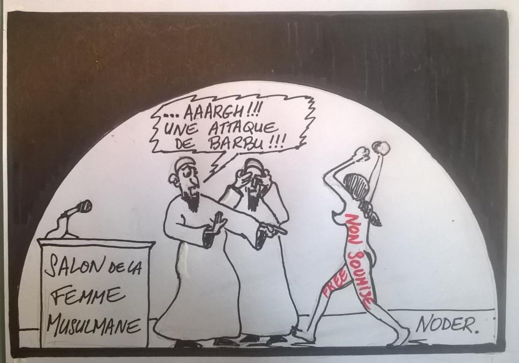cyrilrtour's tweet photo. @Le_Figaro
Well done!
Des Femen s'invitent au Salon de la femme musulmane à Pontoise
#nonsoumise 👏
http://t.co/Fvotk3BOjx