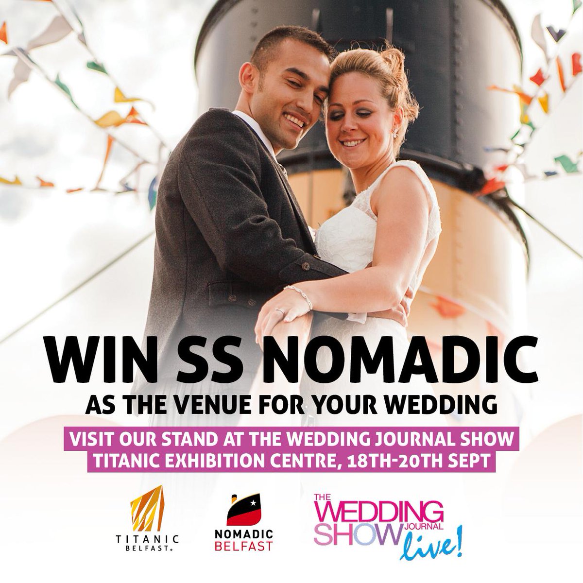 ssnomadic's tweet photo. First class wedding? Visit the @WeddingJournal show this weekend and you could #WIN @ssnomadic as your wedding venue http://t.co/j6ol2SwaGq