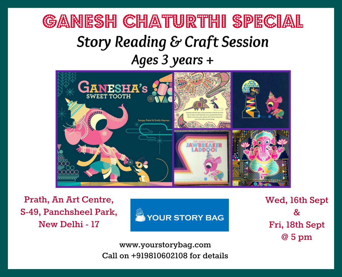 VeesMother's tweet photo. This week we're celebrating #GaneshChaturthi by listening to an adorable story of how the Elephant God lost his tooth http://t.co/0SaPAyRiy6