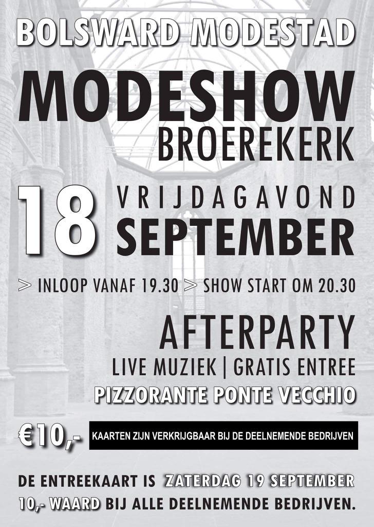 1/2 Haal vandaag nog je kaarten bij een van de deelnemende bedrijven #modeshow #Bolsward #Modestad #winter