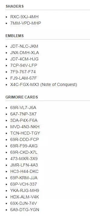 v___TROOPER___v's tweet photo. Destiny codes peeps . All these codes work just log in to http://t.co/nqWsyO97KJ and redeem 😆 http://t.co/sy06pXuD79 #DestinyCodes #Destiny
