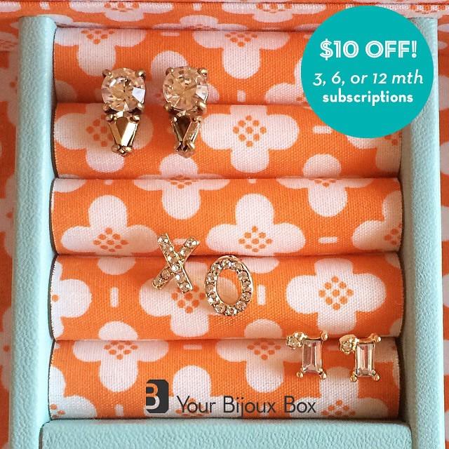 YourBijouxBox's tweet photo. $10 off with coupon code Fall10! #subscriptionbox #fblogger #earrings #jewelry #subscripti… http://t.co/r2UEGfPaLy http://t.co/9tWMtZJHd5