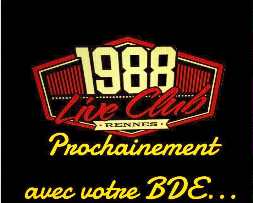 Le BDE vous invite le 22 octobre au 88 pour se prendre un cour-circuit(e), donc le 22 au soir, on court s'y cuiter !