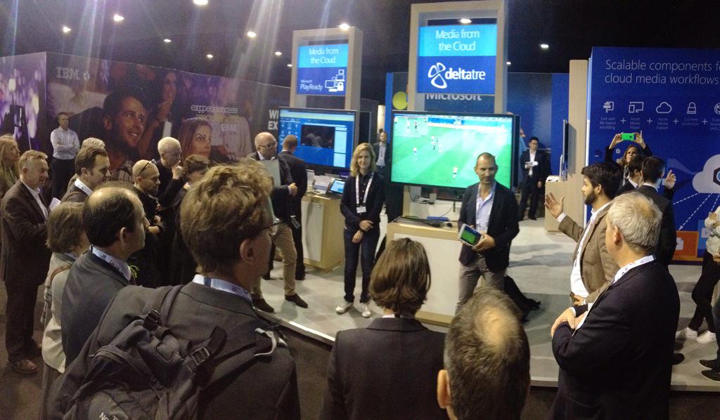 So much attention around <a href="/deltatre/">Deltatre</a>'s Diva! <a href="/biagiobartoli/">Biagio Bartoli</a> showcasing to lots of people