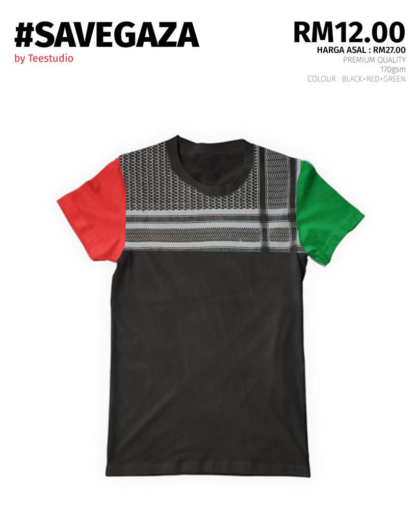 teestudio1's tweet photo. Dapatkan T-shirt #savegaza di  DxT Concept Store @ Kilang Bateri, Johor pada 16 September 2015.RM12.00 sahaja. http://t.co/U7NkXLXeZe