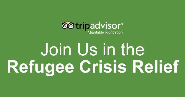 Join us in the refugee crisis relief. We will match donations to <a href="/theIRC/">IRC</a> &amp; <a href="/MercyCorps/">Mercy Corps</a>. Info: tripadv.sr/1Lclen5