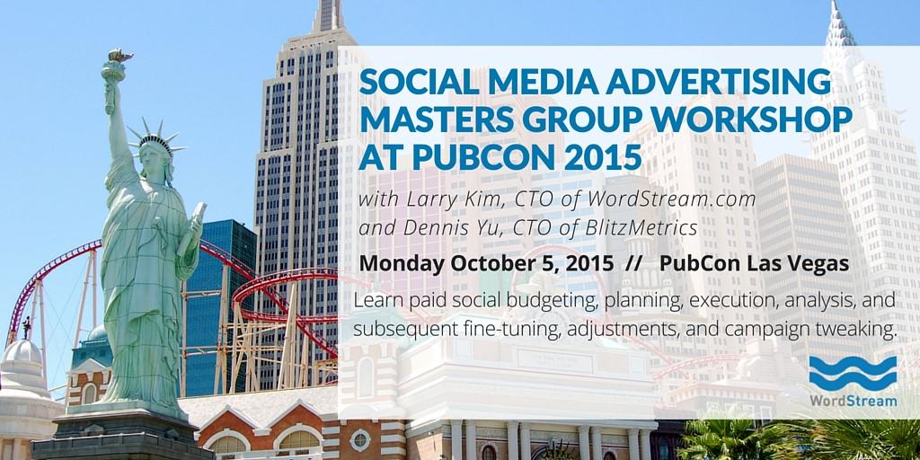 Going to #Pubcon in Vegas? Sign up to join @LarryKim and @DennisYu's masters group! --> ow.ly/Sbmso