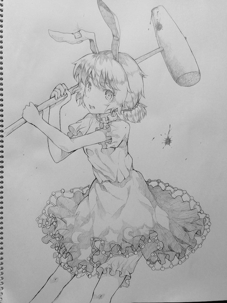 シャーペンで清蘭ちゃん 