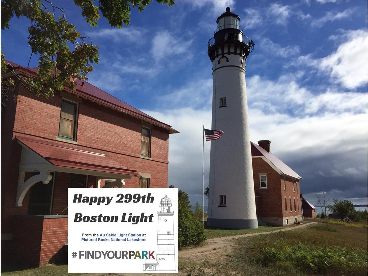 Happy 299th Boston Light from the Au Sable Light Station at @PicturedRocksNL #FindYourPark