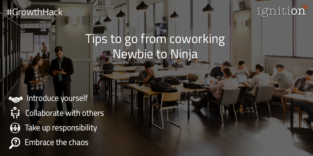 IgnitionIndia's tweet photo. First attempt at #coworking? Go newbie to #ninja with these simple #tips!  http://t.co/lXPQwUhSJc http://t.co/wuR9z7uhYM