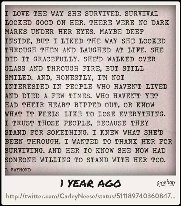 CarleyNeese's tweet photo. Exactly 1 year ago today! via @timehop  http://t.co/IkS8d53meq http://t.co/vVaWosNXI8