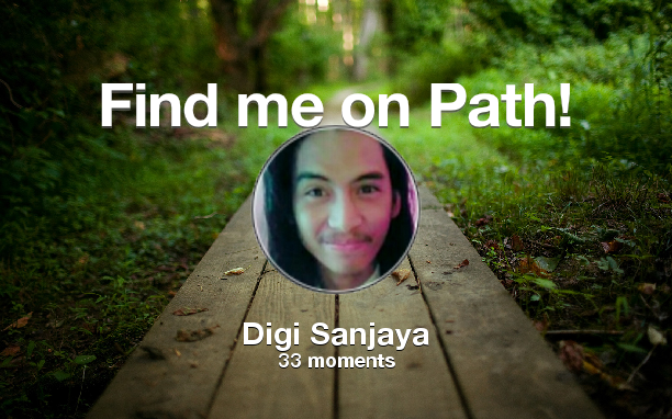 Digi_SNJY's tweet photo. I've shared 33 memories with my friends on #Path - see them now at http://t.co/LEVGErlIEG! #thepersonalnetwork http://t.co/Ug3r11rbk6