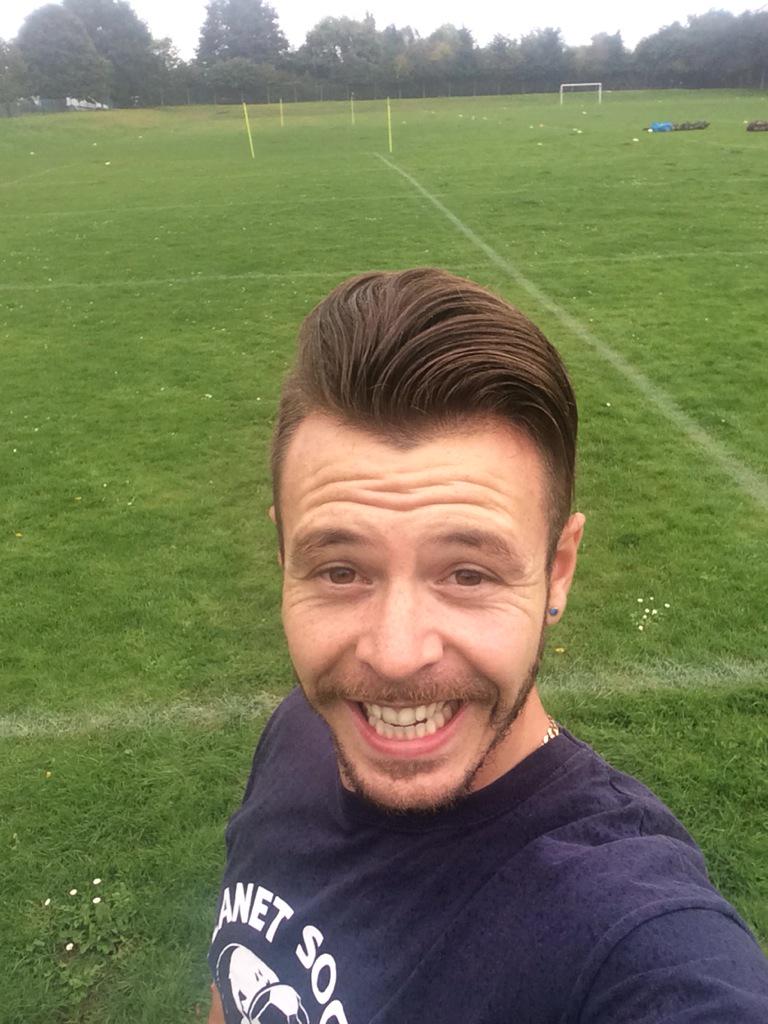 Lovely weather for some football coaching!! #football #wetweather #fitness #surrey