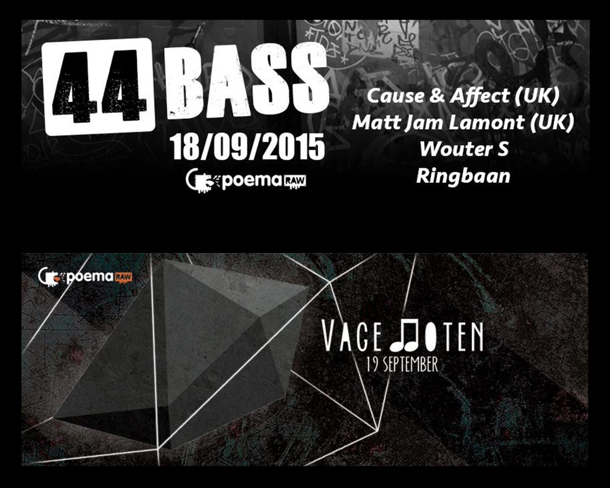 Two exciting parties coming up this weekend. Don't miss out!See FB-agenda for full overview: facebook.com/poemaraw/events