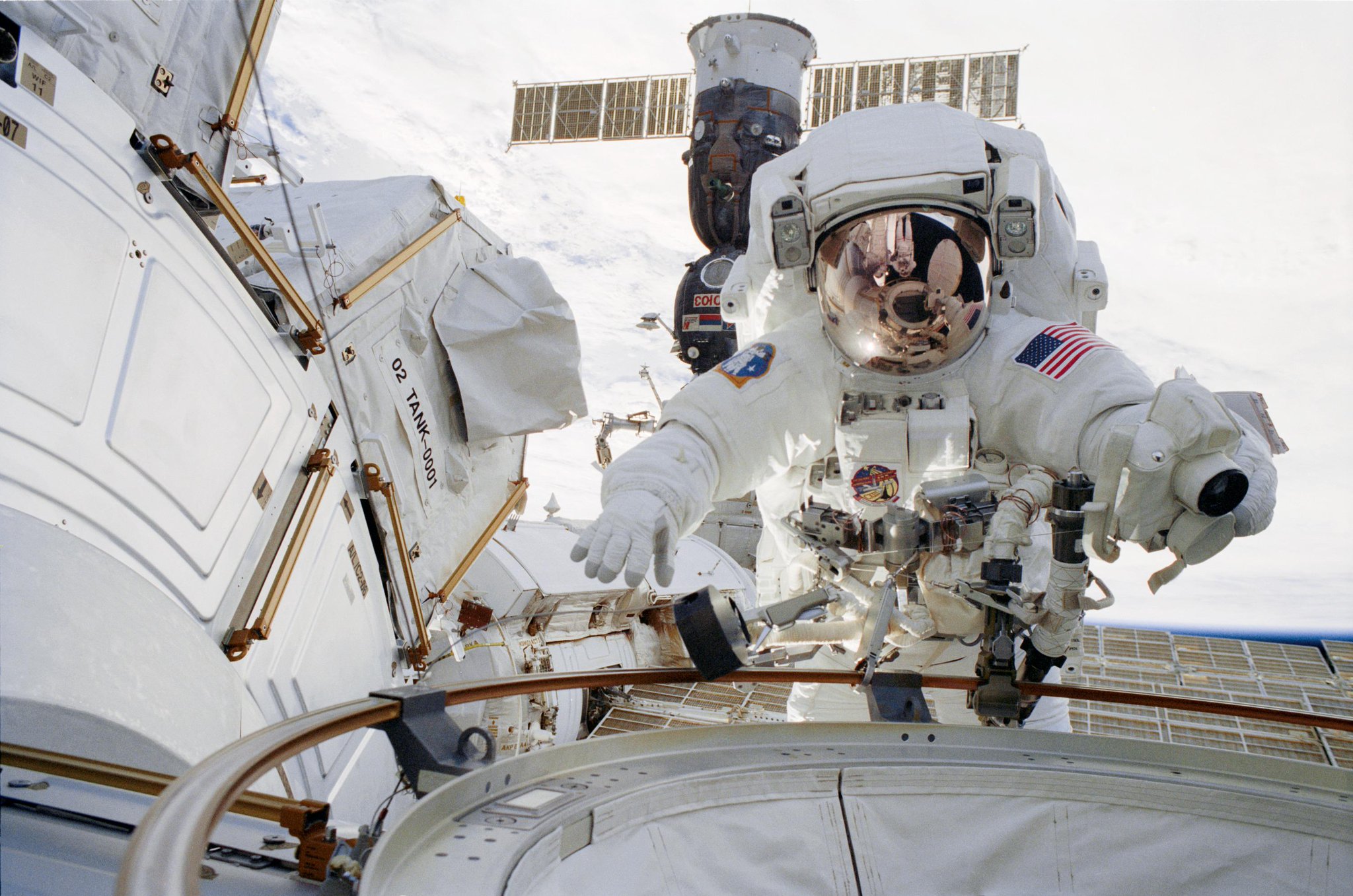 Happy birthday to Dr. John Herrington, pictured here during a space walk at the International Space Station. 
