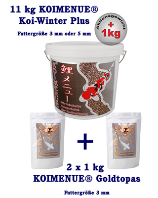 Koimenue's tweet image. #Koifutter | Winterpaket - Konditionierungspaket zur Vorbereitung der #Koi auf den #Winter: bit.ly/1KUytcn