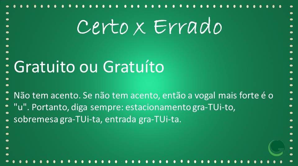 Gratuito ou gratuíto?