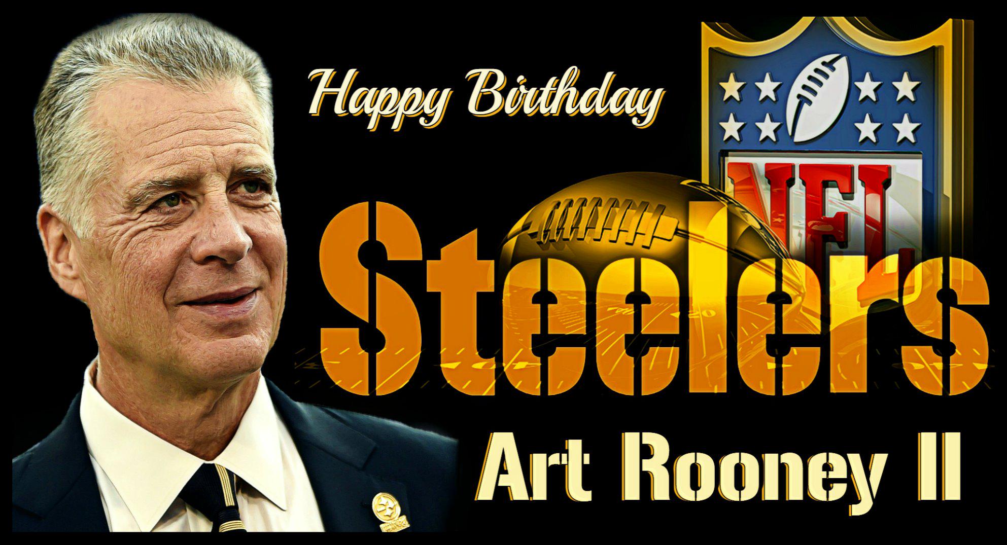 Wishing Steelers President Art Rooney II a very Happy BDay!  We hope this is your Greatest year yet! 