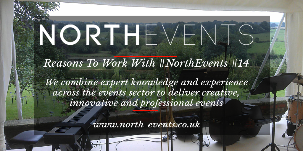 North_Events's tweet photo. Why should you use #NorthEvents? Our expert knowledge and experience deliver top quality #events! @WinnSolicitors http://t.co/iCV8zfEouj