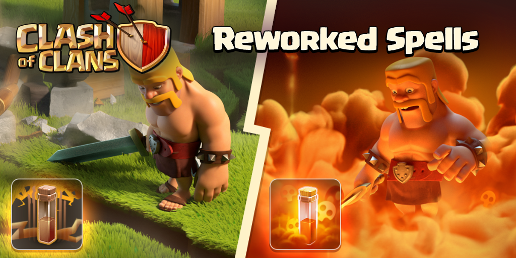 ClashofClans's tweet image. Lightning, Poison, Earthquake &amp;amp; Freeze spells have been reworked and improved!

Check it out: supr.cl/SpellsReworked