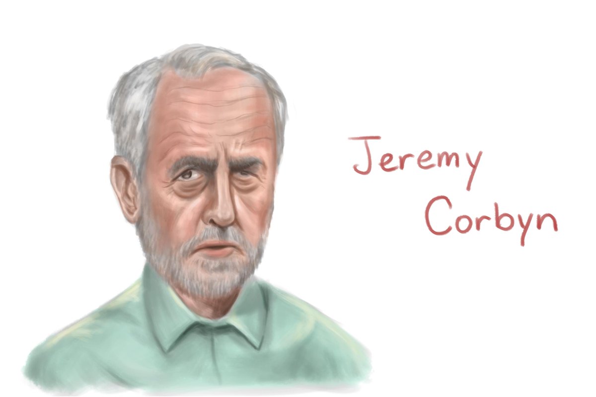 Doodle time...
Jeremy Corbyn, the radical new leader of Labour Party. Wish him good luck. 
#Corbyn #labourleadership