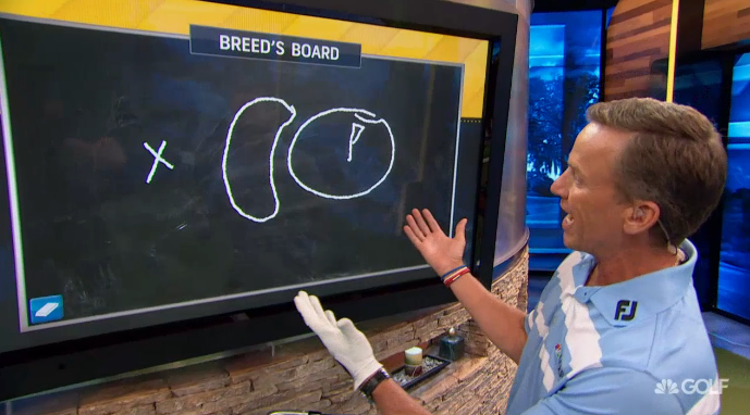 GCA's tweet photo. It’s a scary shot, but @MichaelBreed helps you get up and down over a bunker – Watch: http://t.co/gjQLxdYtgS http://t.co/LwCcEOzb92
