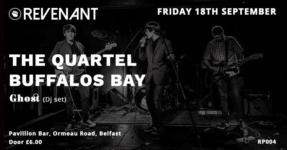 Revenant returns to the Pavilion this Friday with <a href="/TheQuartelband/">The Quartel</a>, Buffalos Bay &amp; Ghost DJs!