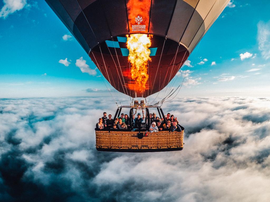 Photo of the Day! Nathan Allen of <a href="/BBallooning/">Beyond Ballooning</a> takes a group above the clouds. Share with us: gopro.com/submit