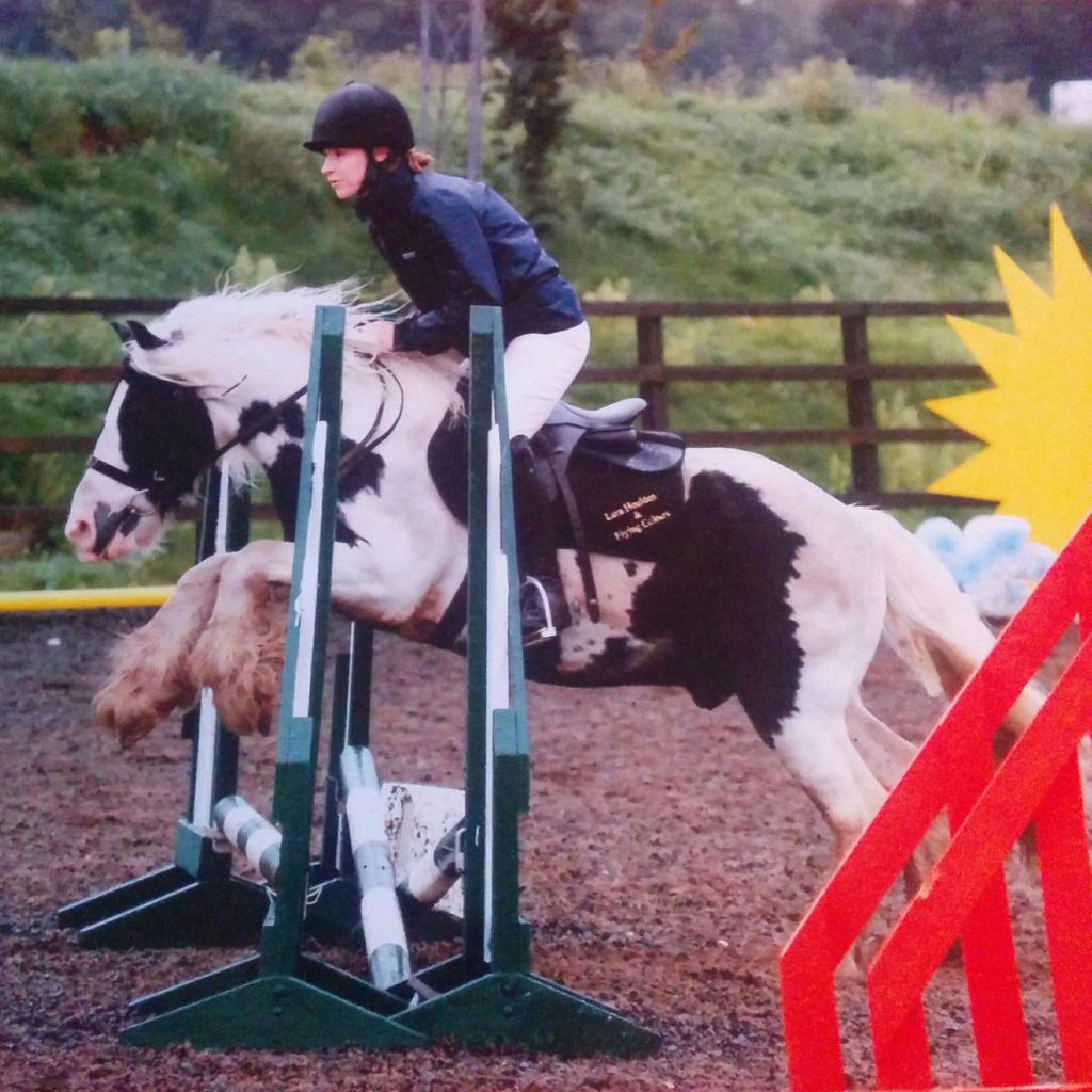 lara_houlden's tweet image. Mr Tickles bank holiday Monday show jumping and cross country! He's a super little cob!